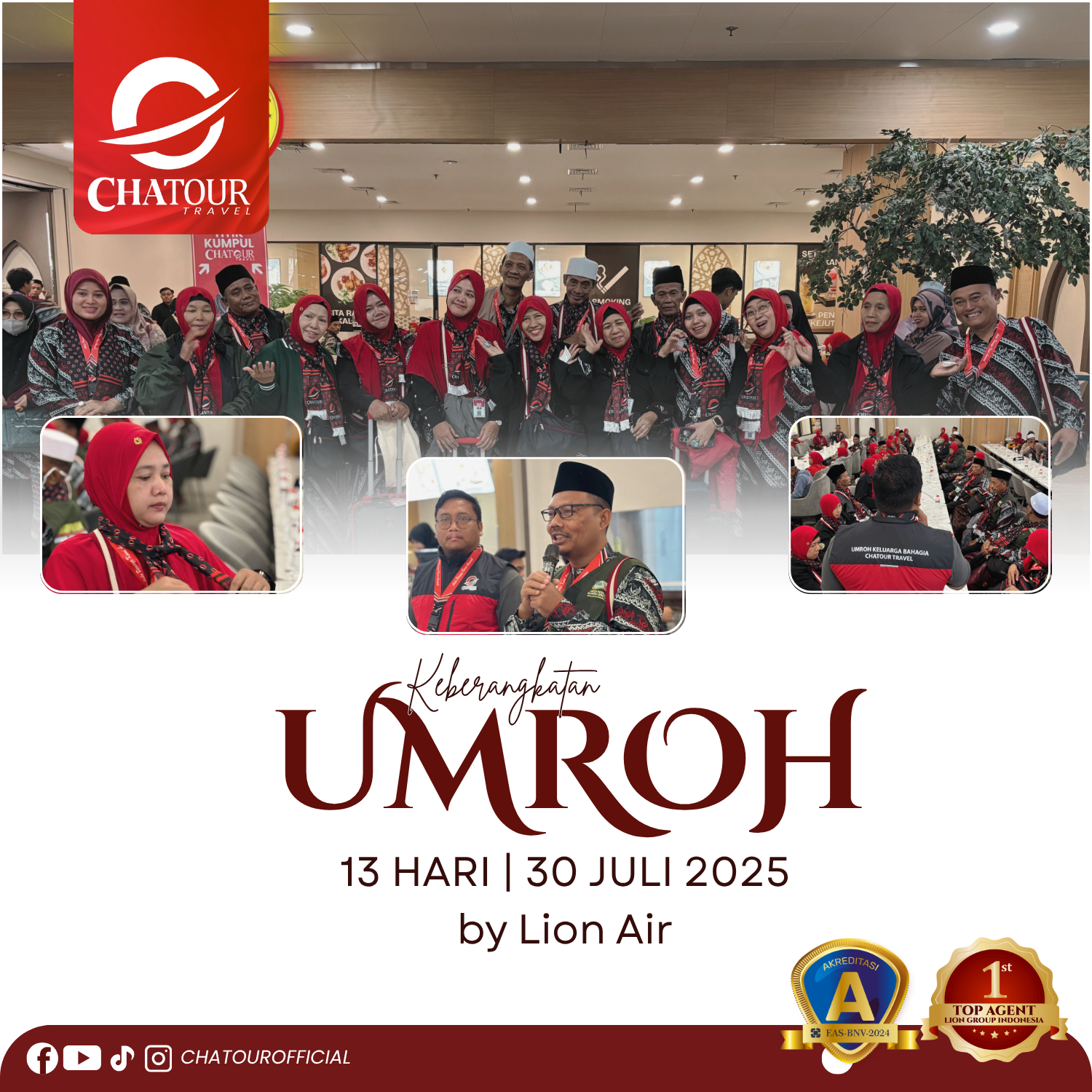 Keberangkatan 30 Juli 2025 | Umroh 13 Hari by Lion Air