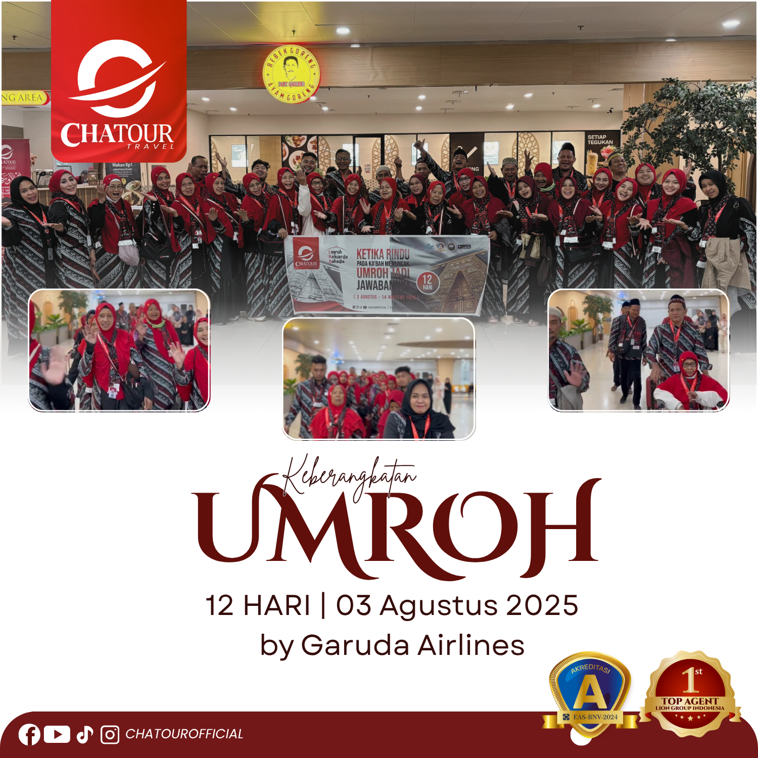 Keberangkatan 03 Agustus 2025 | Umroh 12 Hari by Garuda Indonesia