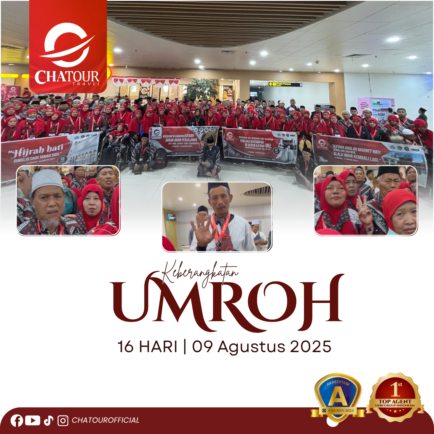 Keberangkatan 09 Agustus 2025 | Umroh 16 Hari