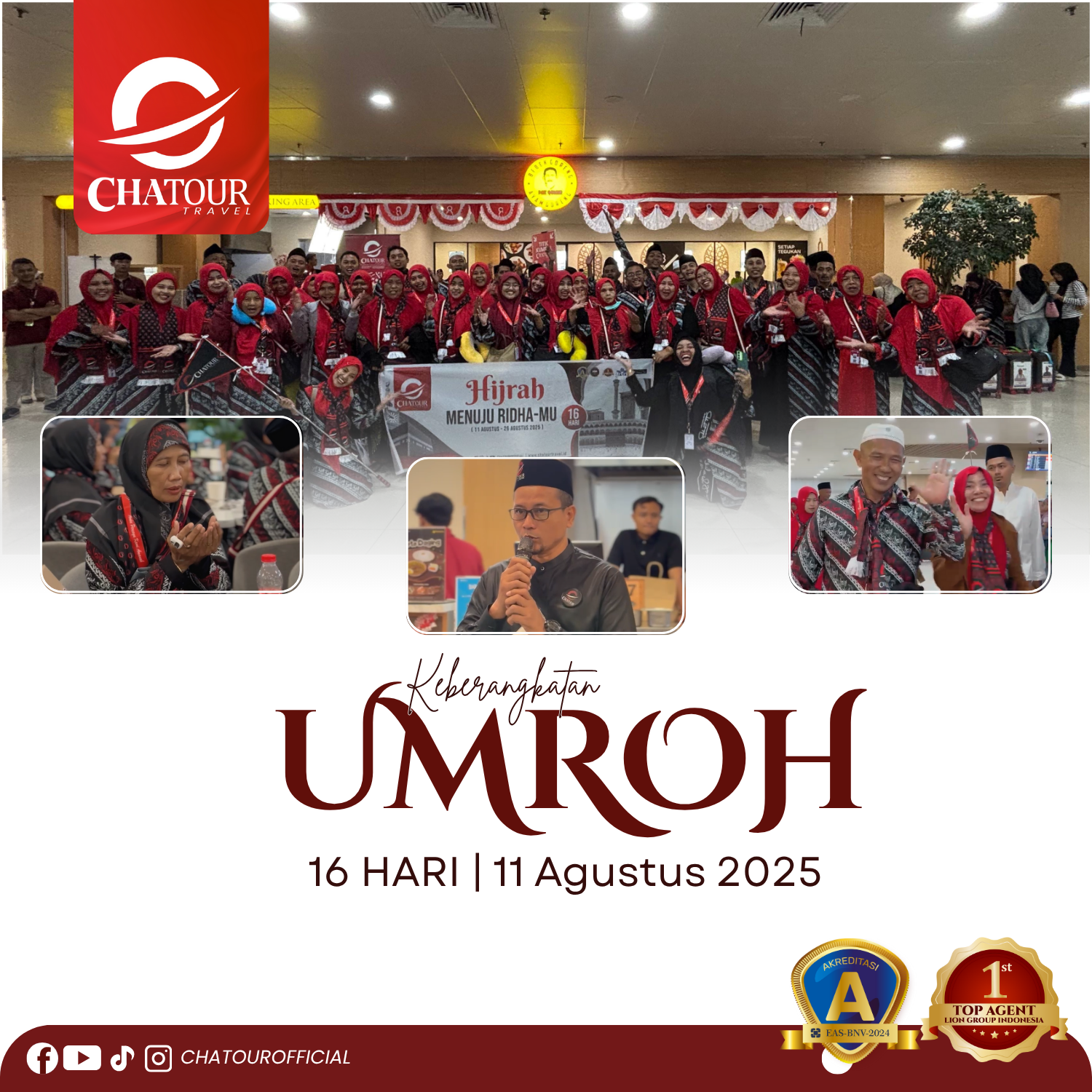 Keberangkatan 11 Agustus 2025 | Umroh 16 Hari