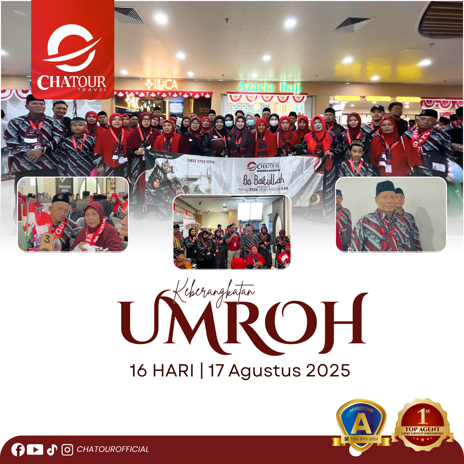 Keberangkatan 17 Agustus 2025 | Umroh 16 Hari