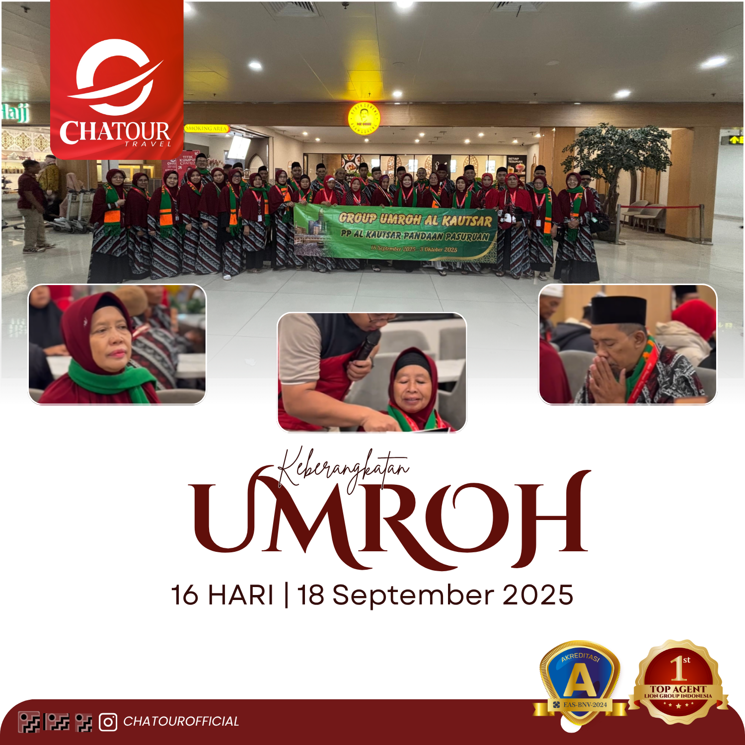 Keberangkatan 18 September 2025 | Umroh 16 Hari