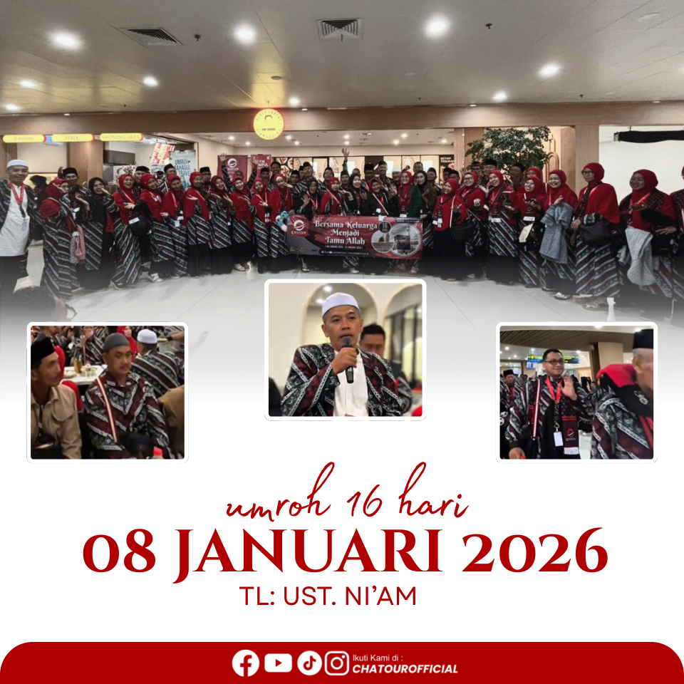 KEBERANGKATAN GROUP UMROH 08 JANUARI 2026 | PROGRAM 16 HARI