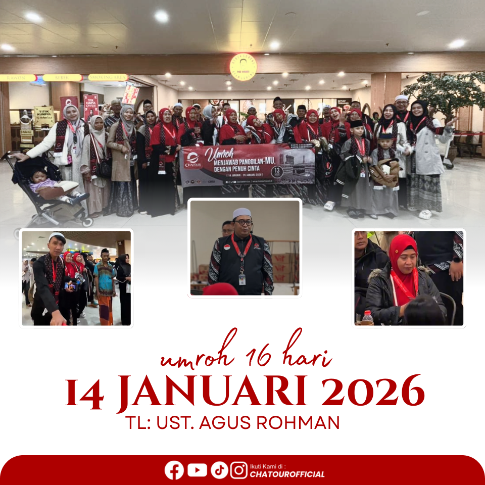 KEBERANGKATAN GROUP UMROH 14 JANUARI 2026 | PROGRAM 16 HARI