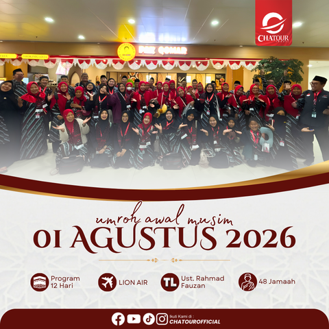 GROUP UMROH KEBERANGKATAN 01 AGUSTUS 2026 | 12 HARI BY LION AIR
