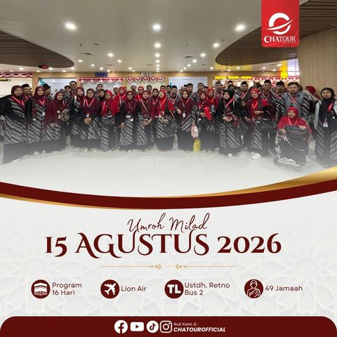 15 AGUSTUS 2026 | 12 HARI BY LION AIR