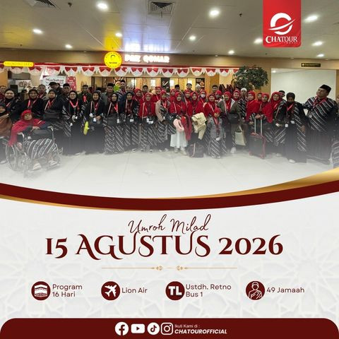 15 AGUSTUS 2026 | 12 HARI BY LION AIR