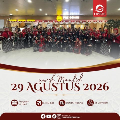 29 AGUSTUS 2026 | 16 HARI BY LION AIR