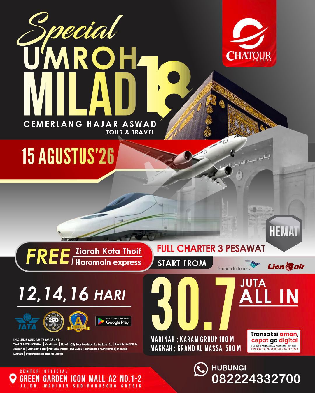 Umrah Milad Chatour Travel ke-18 Tahun