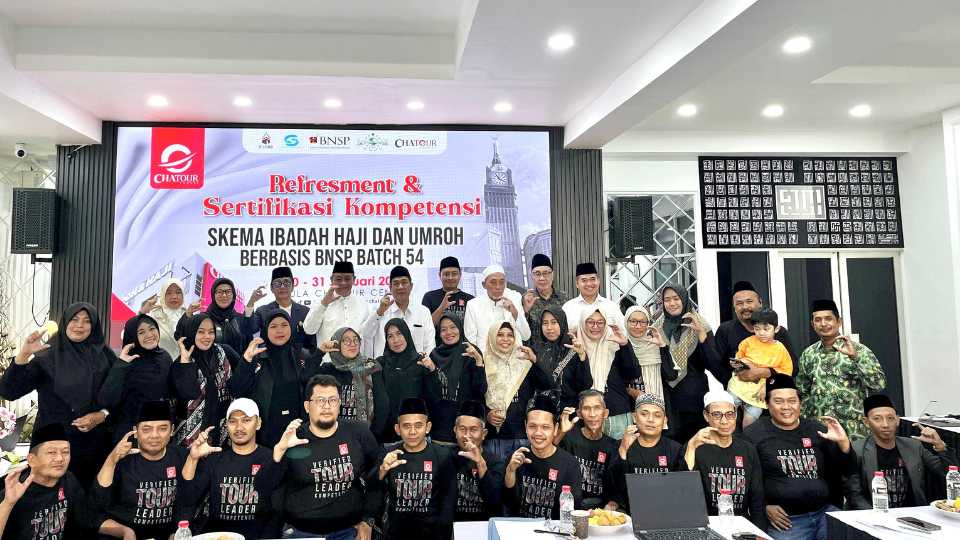 Kepercayaan Umat Meningkat! Chatour Travel Buka Sertifikasi BNSP Keempat Perkuat Kompetensi Tour Leader Umroh & Haji