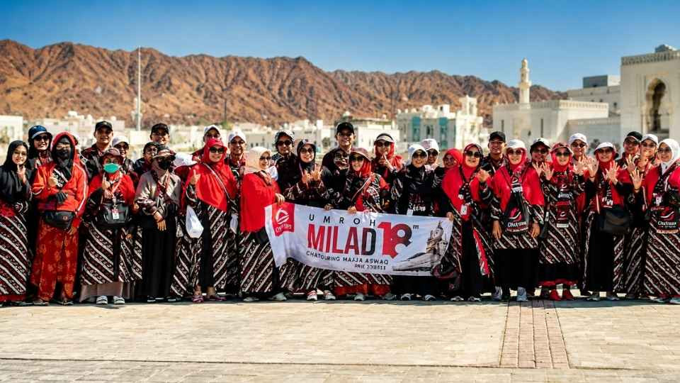 800 Jamaah Chatour Travel Gemakan Doa untuk Milad ke-18 Tahun