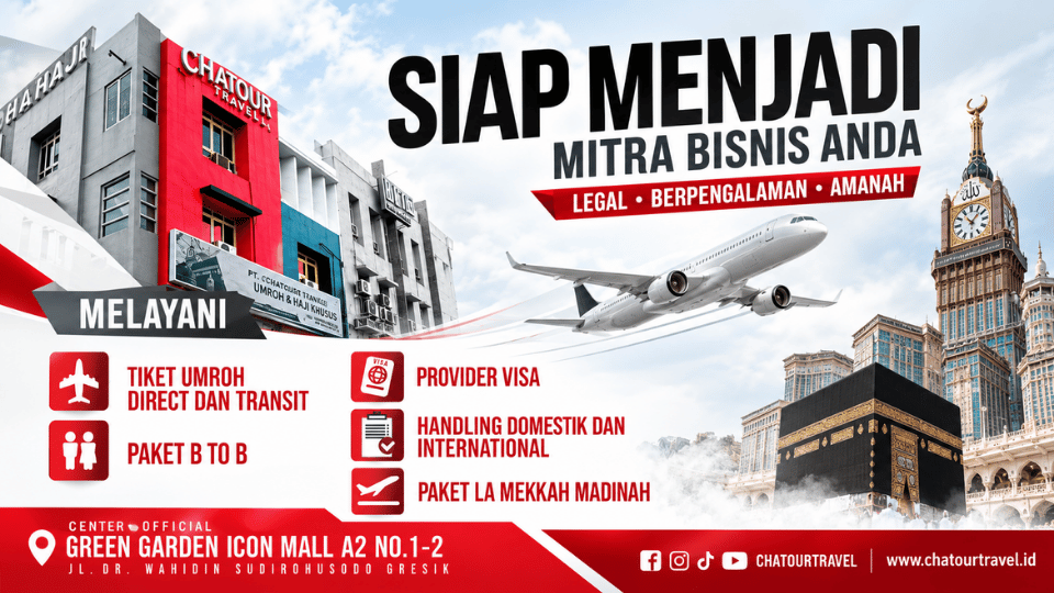 Chatour Travel Sediakan Layanan Provider Visa Umroh & Tiket Pesawat