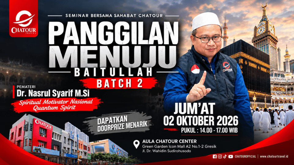 Sukses pada Batch Pertama, Chatour Travel Kembali Gelar Seminar "Panggilan Menuju Baitullah Batch 2" di Gresik