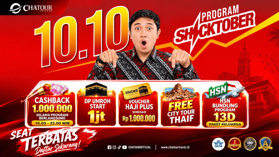 Event 10.10, Chatour Travel Gelar Promo "Shocktober" Penuh Cashback dan Diskon Spesial