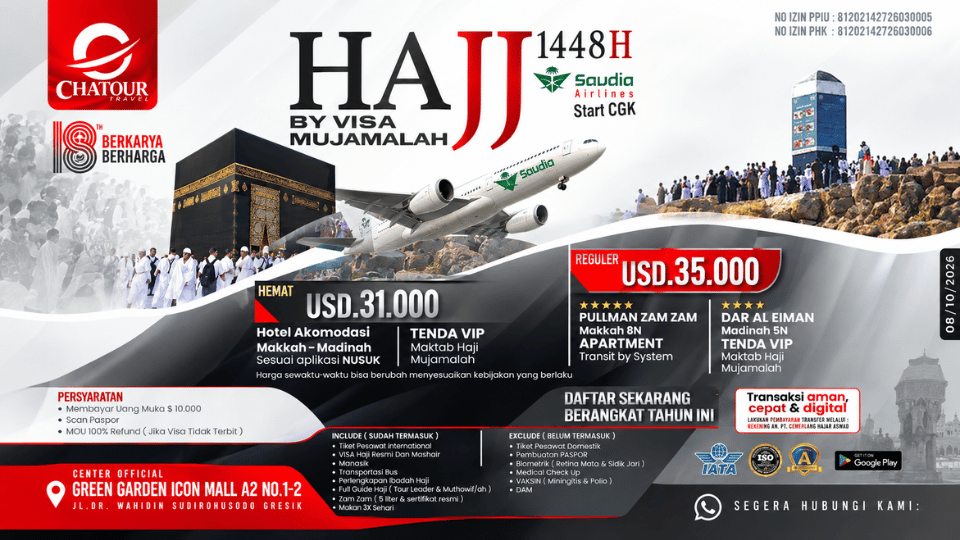 Chatour Travel Rilis Program Haji Mujamalah 1448 H Bergaransi MOU 100 Persen Refund