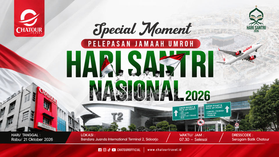 Menuju Keberangkatan 1 Pesawat, Chatour Travel Matangkan Persiapan Pelepasan Jamaah Umroh Hari Santri Nasional 2026