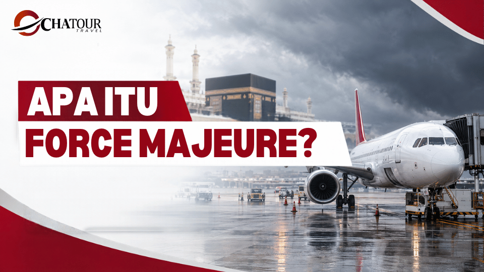 Pahami Istilah Force Majeure pada Brosur Chatour Travel dan Dampaknya bagi Penerbangan Umroh